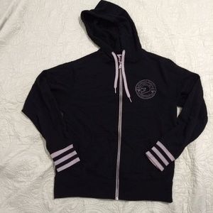 Black biltwell Inc double logo full zip hoodie